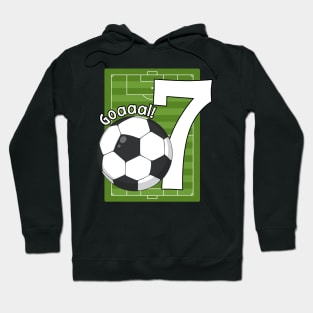 Kids Goaaal! 7th Birthday 7 Year Old Hoodie